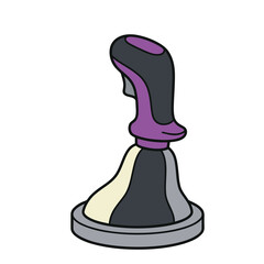Modern joystick with purple and black accents © jajang