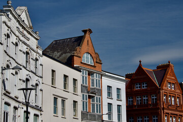 Fototapeta premium Grafton Street Buildings Panoramic View Dublin County Leinster Republic of Ireland