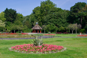 Obraz premium St. Stephen Green Flower Garden Dublin County Leinster Republic of Ireland