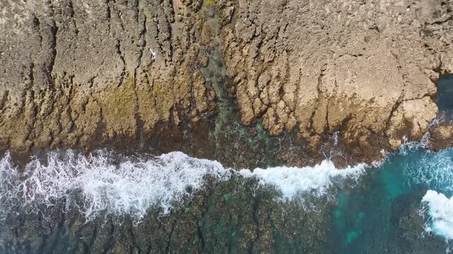 Blue Seas and Dramatic Seaside Landscape - Ilocos Norte, Philippines (Kapurpurawan Rock)