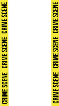 Crime scene tape with transparent background (PNG)