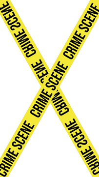 Crime scene tape with transparent background (PNG)