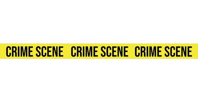 Crime scene tape with transparent background (PNG)