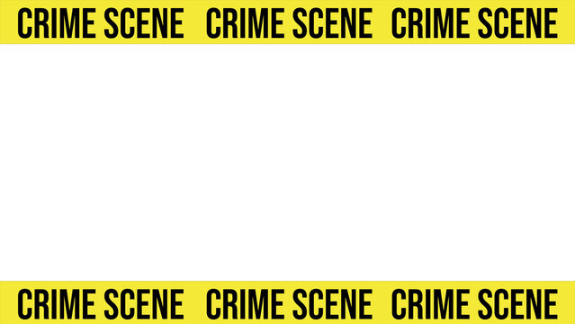 Crime scene tape with transparent background (PNG)