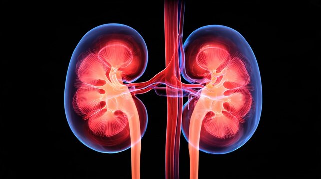 Kidney Cancer and Renal Tumor Concept for Cancer Diagnosis, Medical Imaging, Oncology Treatment and Patient Care in Modern Healthcare