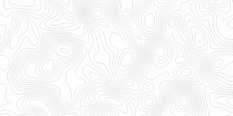 Fototapeta premium Vector dynamic topography map white spiral line contour paper design. hiking minimal discovery grid topography map area diagram lines map. geographic mountain outline relief.
