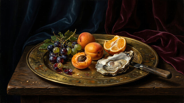 A beautifully arranged still life depicting traditional diwali sweets and fruits symbolizing prosperity joy and the festive spirit of the holiday celebration