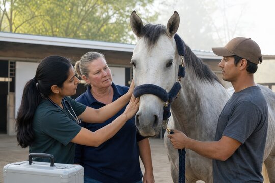 Equine dental examination - a rescue horse follow up with a welfare coordinator