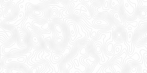 Obraz premium Topography map white spiral line contour paper design. hiking minimal discovery grid topography map area diagram lines map. geographic mountain outline relief.