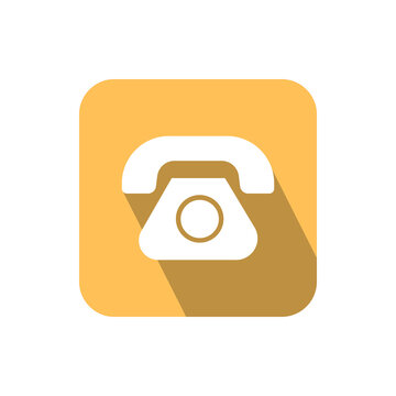 Modern Telephone Contact Communication Office Business Customer Service Call And Mobile App Interface Icon