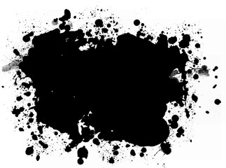 Fototapeta premium Black musk splashes 57