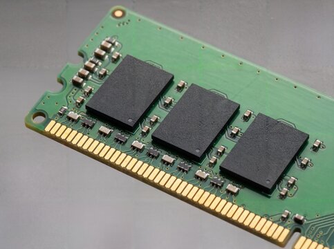 close up of computer ram Random Access Memory