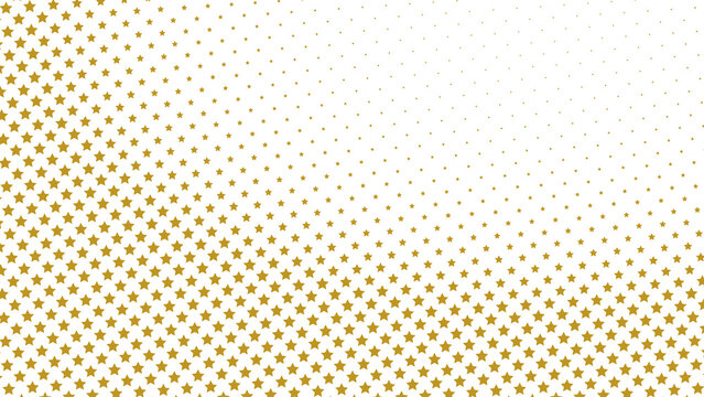 Decorative gold star pattern fading into darkness with repetitive shapes and classic elegant luxury style design