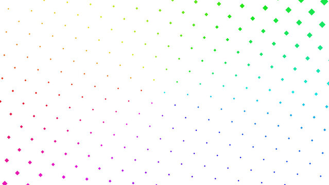 Vibrant multicolored diamond pattern creating a spectrum effect against a solid deep black negative space