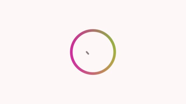 Circular loading bar icon animation with a smooth rotating wheel effect, ideal for download screens, websites, mobile apps, digital interfaces, and futuristic technology projects.