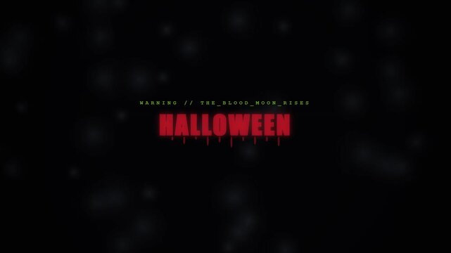 Halloween 2026 Scary Blood Text Motion Graphic Background