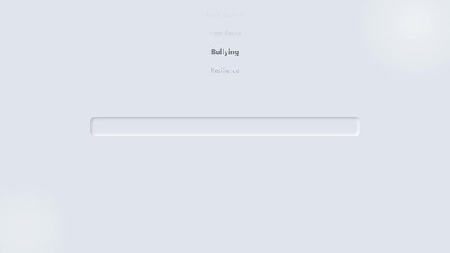 Social Issues And Personal Wellbeing Scrolling Text Animation