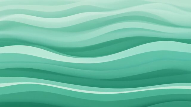 Gentle aquamarine waves undulate across the composition, creating a soothing and organic visual texture that evokes feelings of calmness and fluidity, perfect for serene aquatic themes