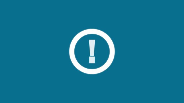 Warning sign animation. Danger warning footage template, alert risk safety danger road warning sign sign symbol