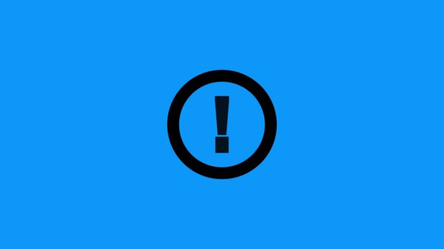 Warning sign animation. Danger warning footage template, warning sign logo animation with a white background. alert risk safety danger road warning sign sign symbol