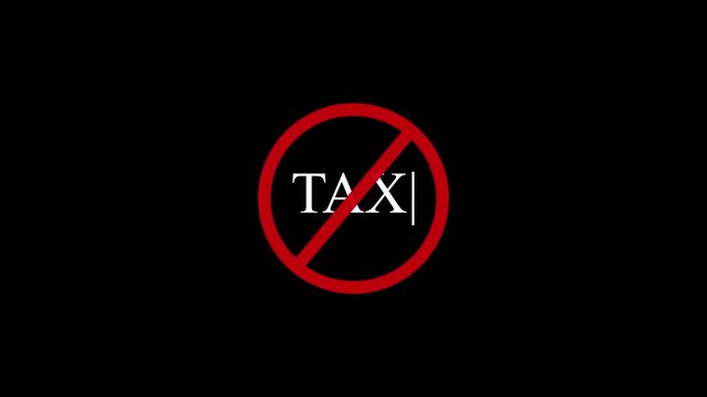  No  text sign, stop using cigarette and tobacco, warning on BLACK Blackground, simple animation video, copy space for text 4k video.
