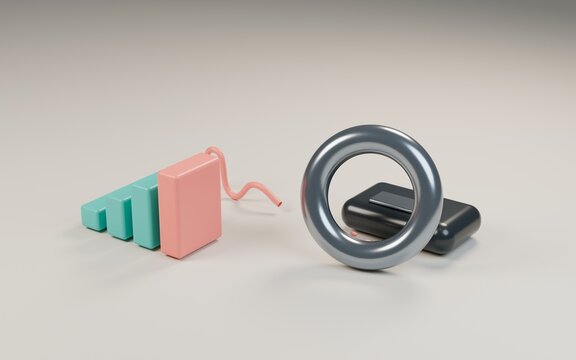 Wearable activity tracking ring with abstract progress markers