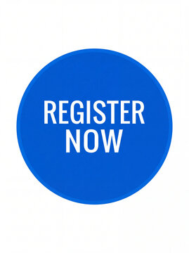 Blue Circular Register Now Button Icon