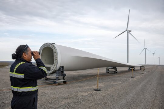 Wind turbine lightning protection inspection - a post maintenance blade walkaround in a service yard