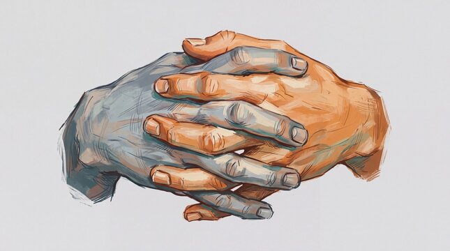 Painting hand piece digital photo graphic