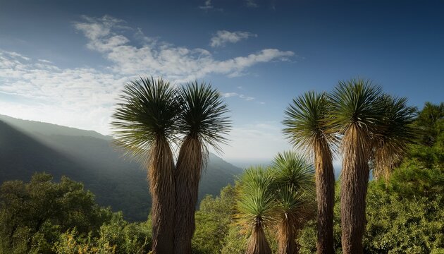 foxtail palm trees
