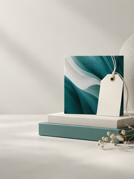 AI content authenticity package with provenance tag and media tile