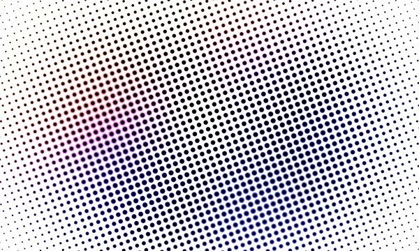 Abstract halftone pattern background with gradient colors from red to blue, modern dotted texture design
