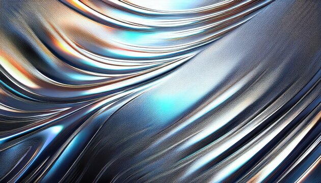 reflective chrome texture silver metallic abstract chromatic background