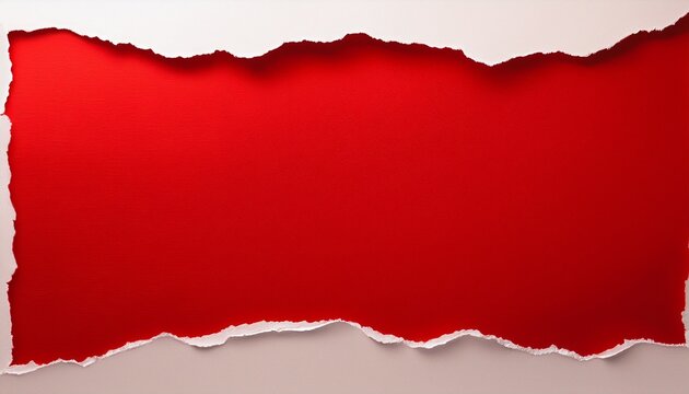 red paper with torn edges texture for using as text box
