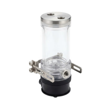 Computer liquid cooling reservoir tank isolated on transparent background