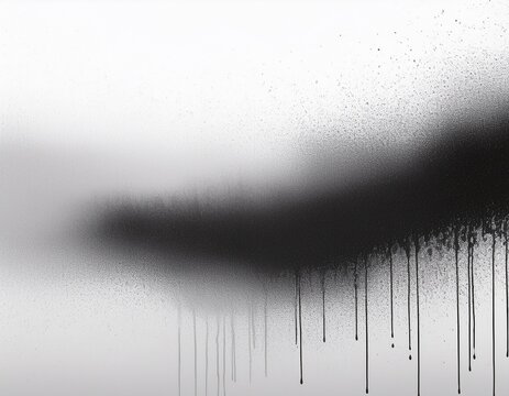 black and white spray paint texture with gradient density on white background