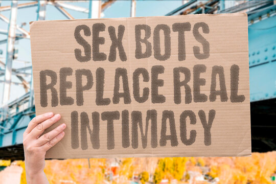 "Sex bots replace real intimacy" AI partners raise relationship concerns. AI. ROBOTS. INTIMACY. DATING. TECHNOLOGY.