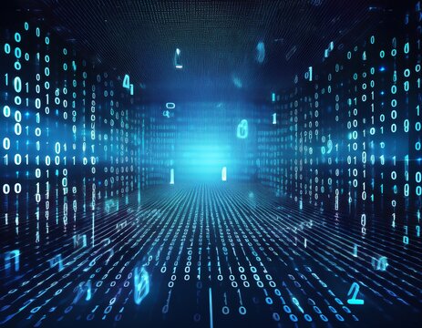 binary numbers zero and one cyber background binary code pattern background