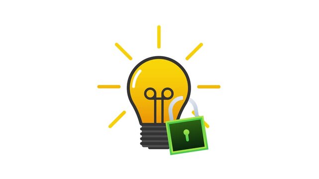 Intellectual property rights and patent unlocking animation