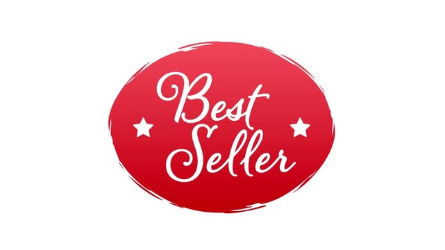 Best seller red badge animation for sales