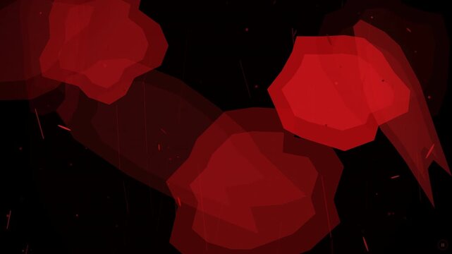 Halloween animated background loop with spooky red abstract shapes