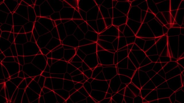 Halloween animated background loop with red glowing veins