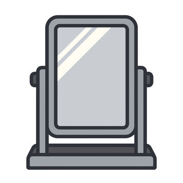 Tabletop mirror illustration