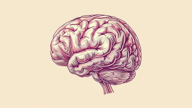 Stylized Human Brain Anatomy