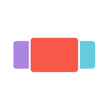 Three abstract rounded rectangles