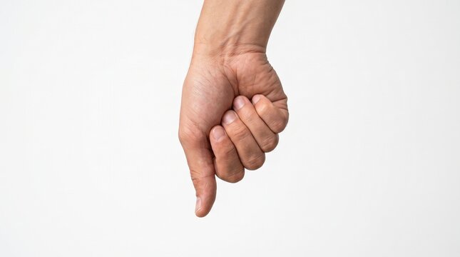 Hand Making Thumbs Down Gesture