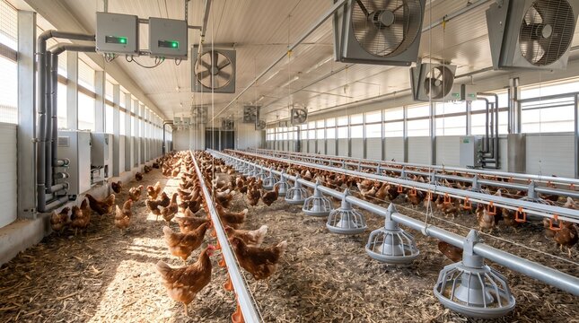 Automated Poultry House with Modern Farming Technology