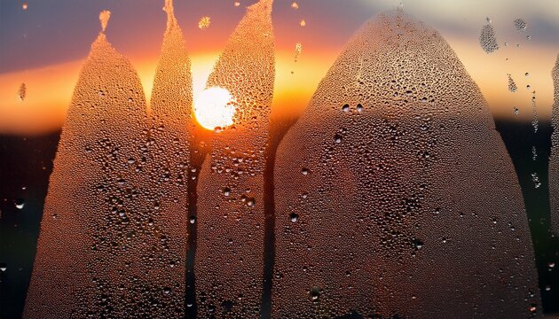 ai generative dew points on the window
