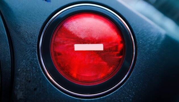 close up of red illuminated cancel button
