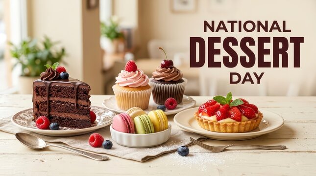 Assorted desserts celebrating National Dessert Day